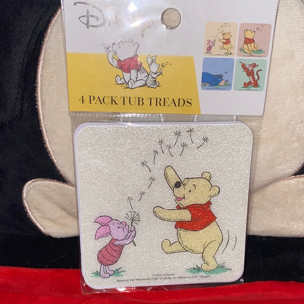 4/$20 bundle Disney Tub Treads with Winnie the Pooh
